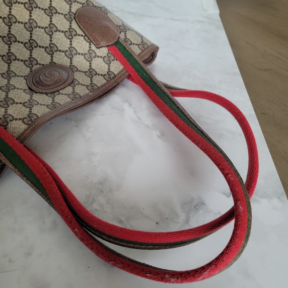 Authentic Gucci vintage GG canvas tote bag 39.02.003 (A25) - Picture 9 of 15